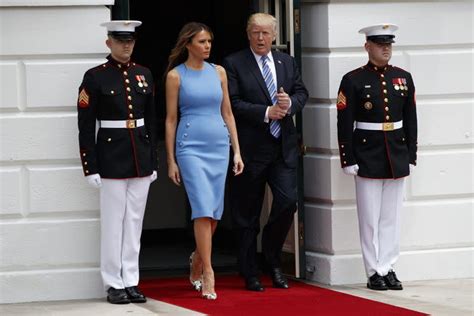 Why Melania Trump’s Blue Dress Looks Very Familiar 